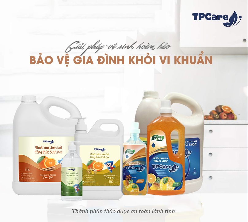 Lợi ích khi sử dụng các sản phẩm tẩy rửa công nghệ xanh từ TPCare