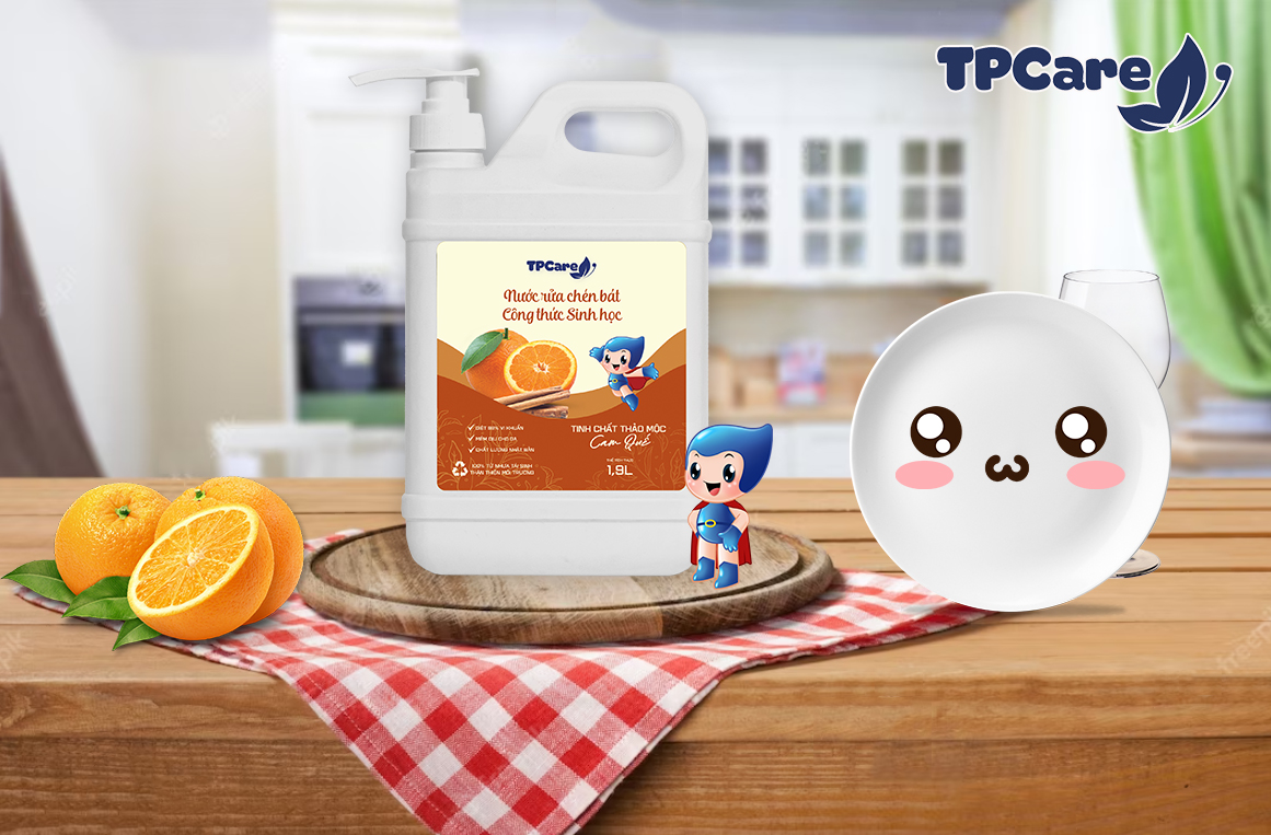 Khử nhanh mùi tanh, sạch bong dầu mỡ với nước rửa chén TPCare