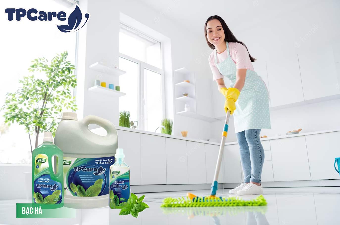 10 cách lau nhà sạch bóng, vệ sinh sàn nhà nhanh gọn