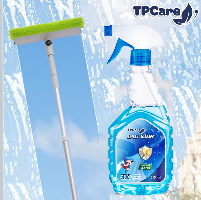 Hướng dẫn sử dụng nước lau kính an toàn cho gia đình có trẻ nhỏ