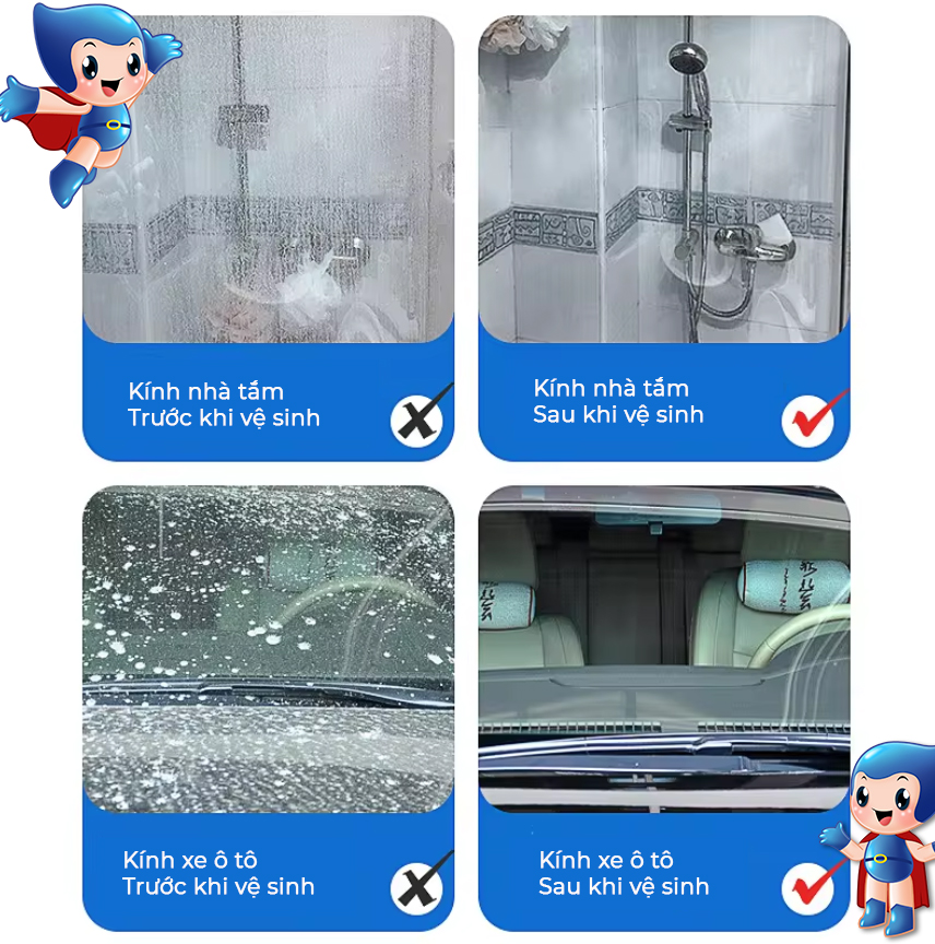 Hướng dẫn sử dụng nước lau kính an toàn cho gia đình có trẻ nhỏ