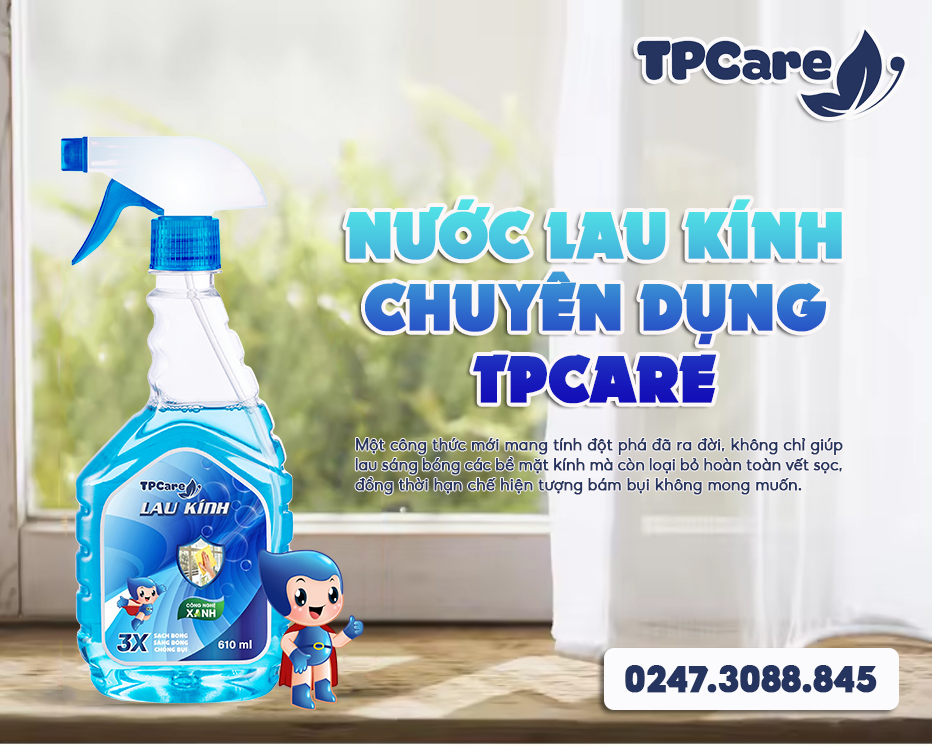Hướng dẫn sử dụng nước lau kính an toàn cho gia đình có trẻ nhỏ