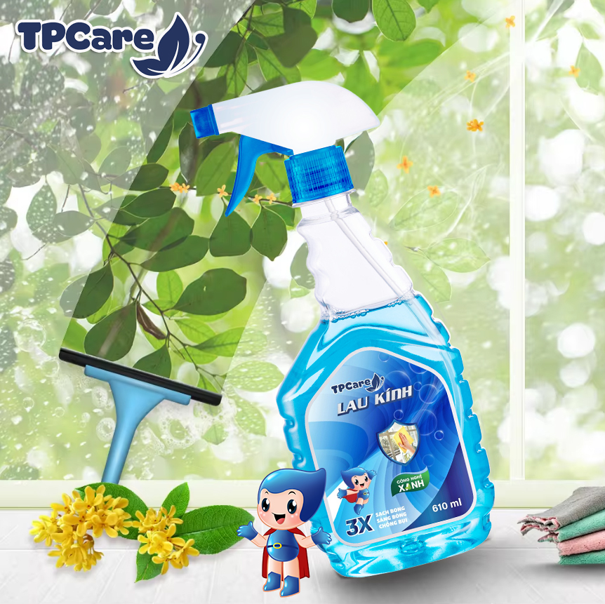 Hướng dẫn sử dụng nước lau kính an toàn cho gia đình có trẻ nhỏ