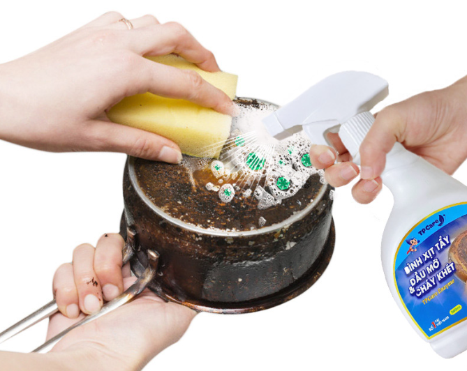 Bí quyết giữ bếp luôn mới nhờ nước tẩy rửa dầu mỡ và cháy khét