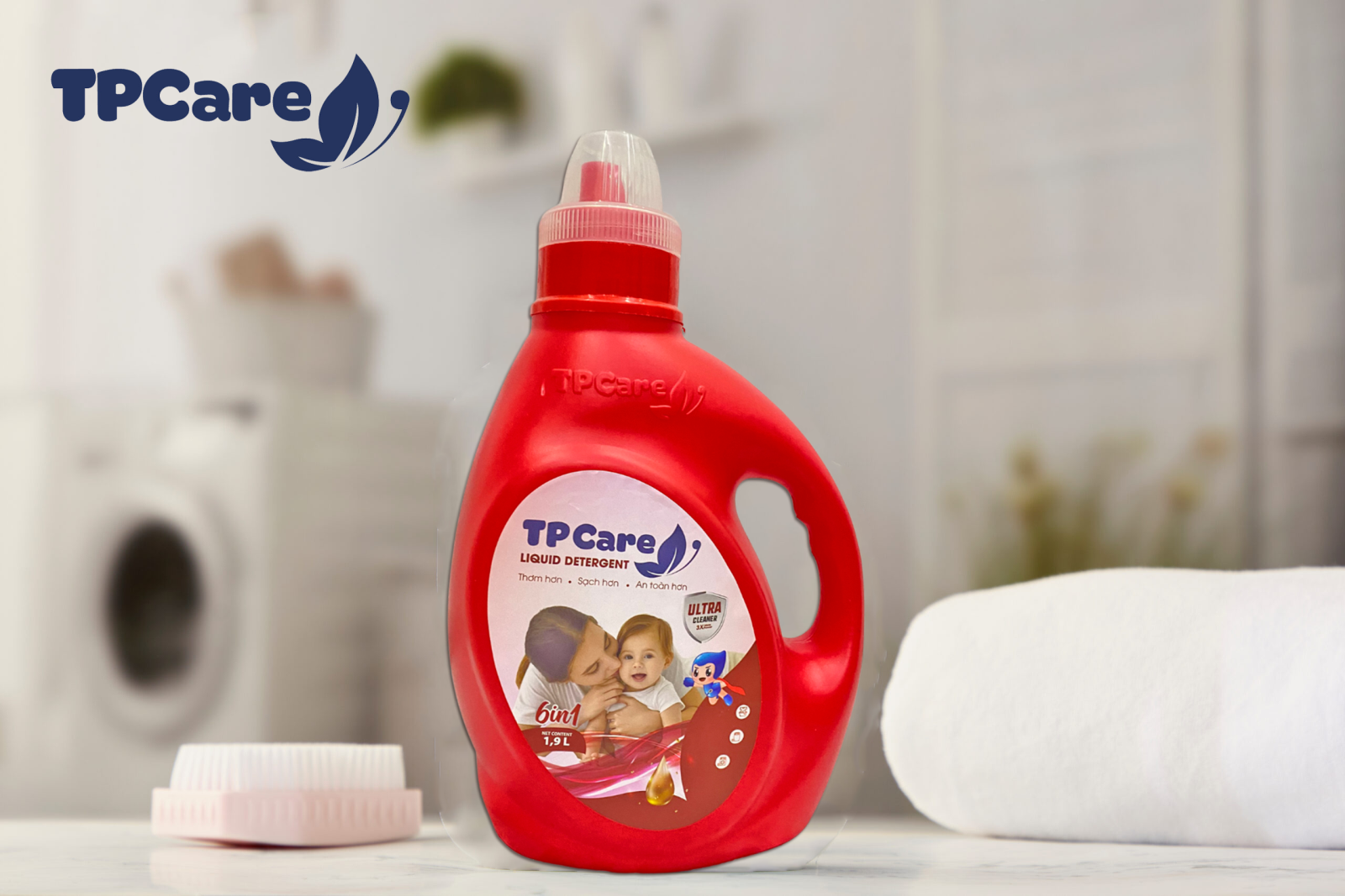Có thể sử dụng nước giặt TPCare cho bé không?