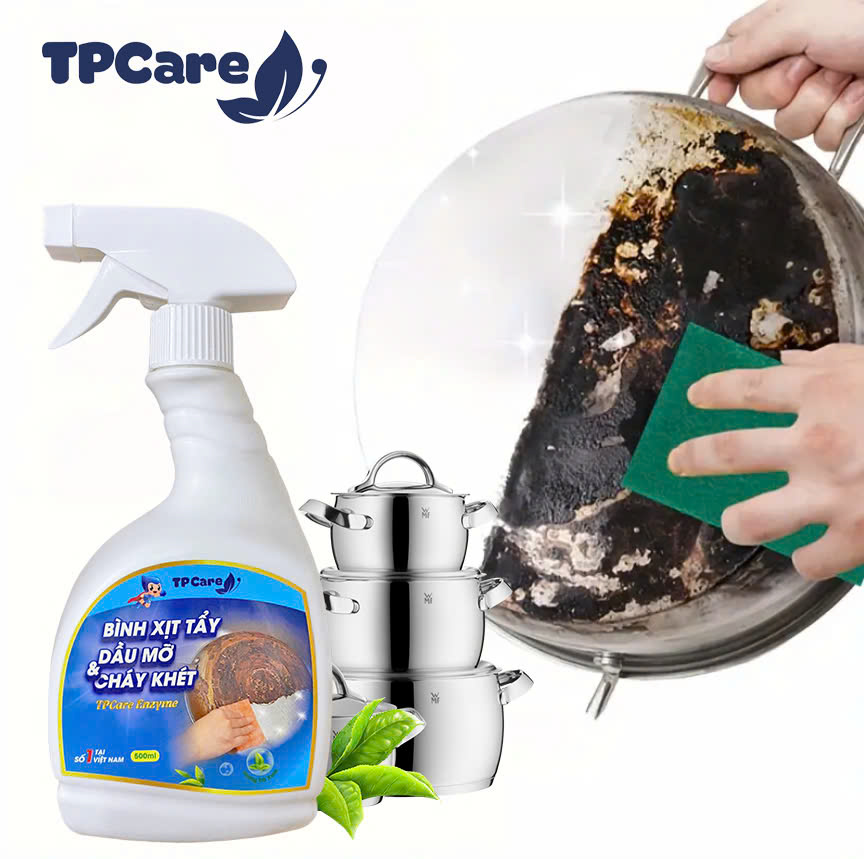 Mẹo làm sạch nhanh chóng dầu mỡ và vết cháy khét mà không cần kỳ cọ