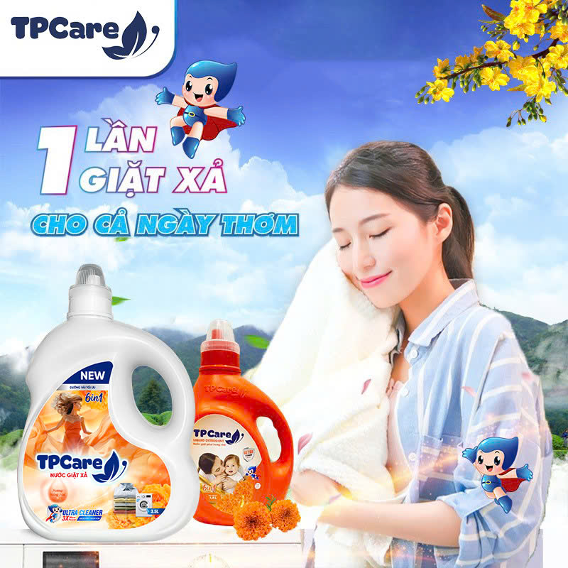 Áo quần mềm mại, tỏa hương dễ chịu nhờ nước giặt xả TPCare