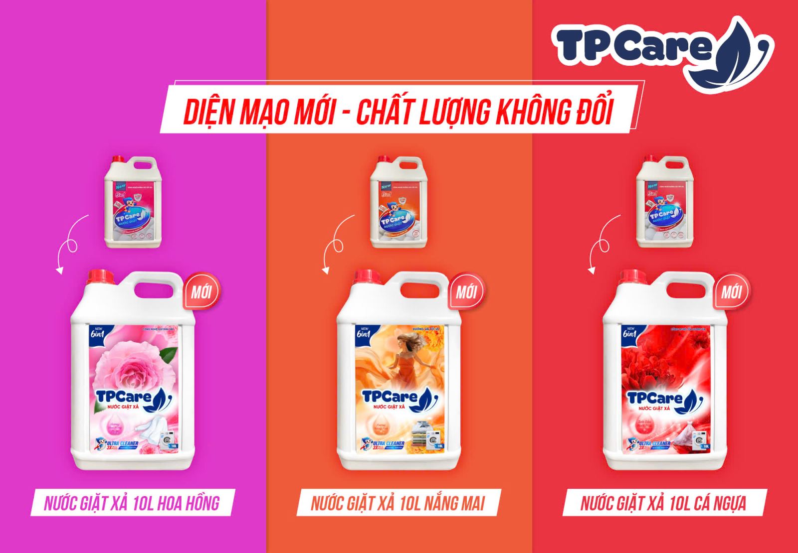 Ra mắt diện mạo mới của nước giặt xả đậm đặc TPCare