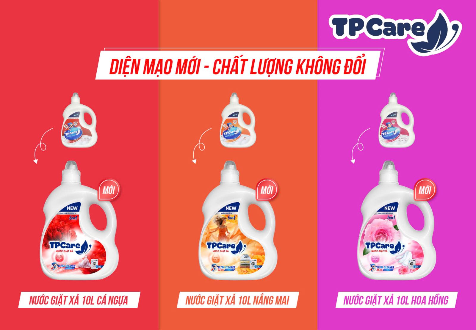 Ra mắt diện mạo mới của nước giặt xả đậm đặc TPCare